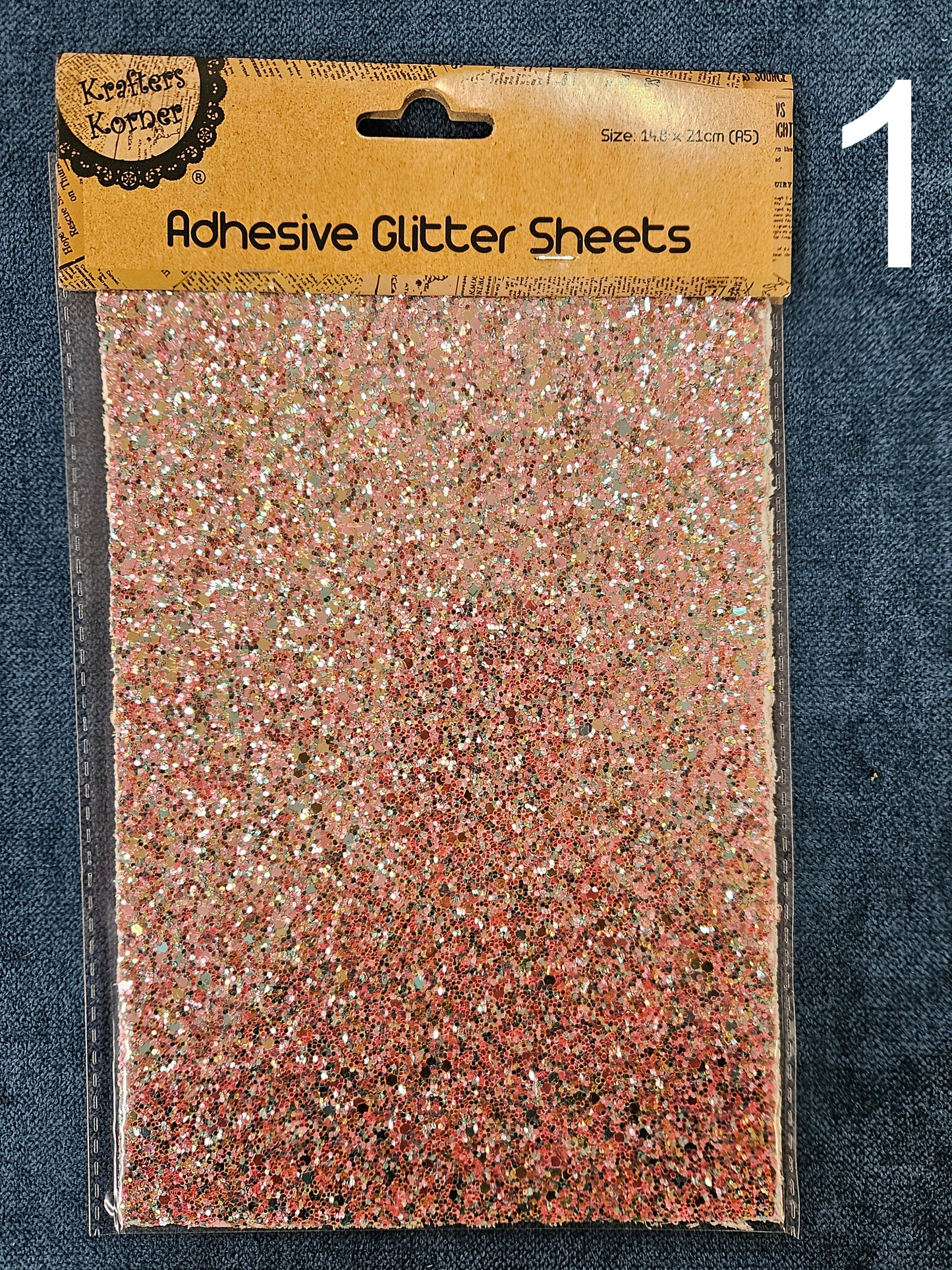 ADHESIVE GLITTER SHEET A5