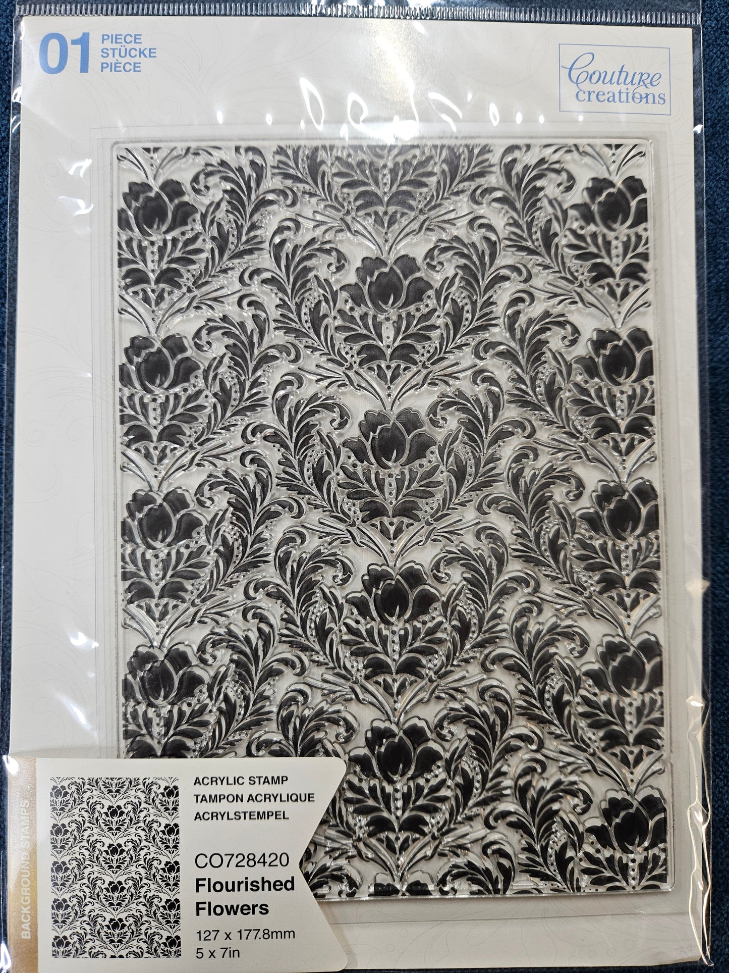 Couture Creations Stamp Set, Flourished Flowers