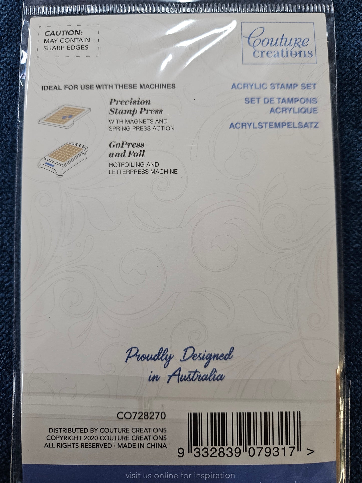Couture Creations Stamp Set, My Thanks