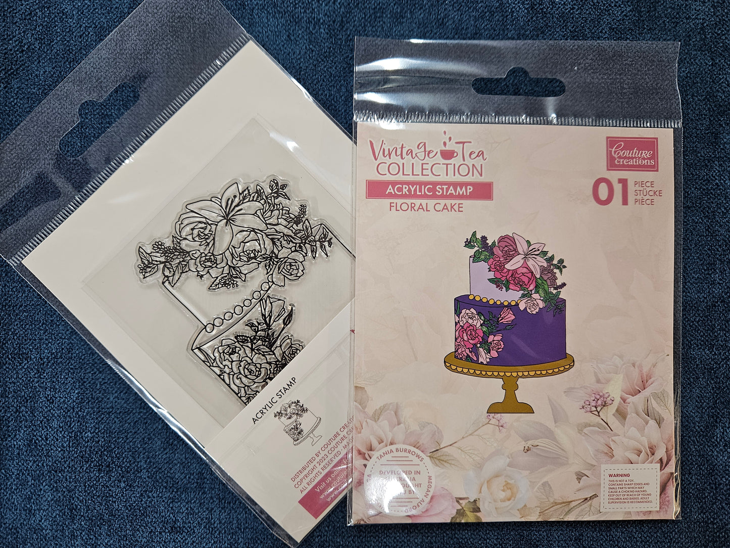 Vintage Tea Collection - Stamp - Floral Cake