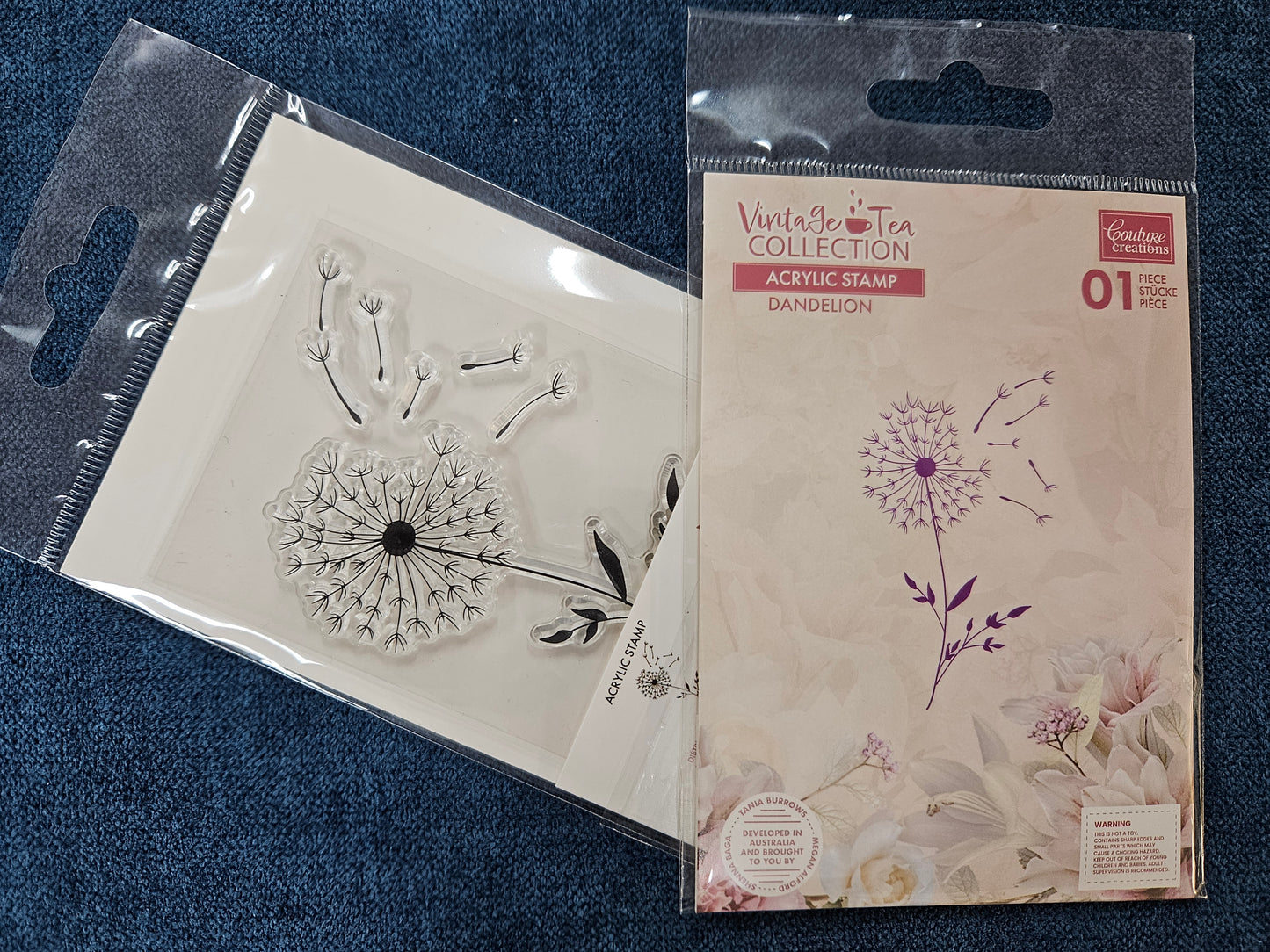 Couture Creations Stamp Dandelion. Stamp.