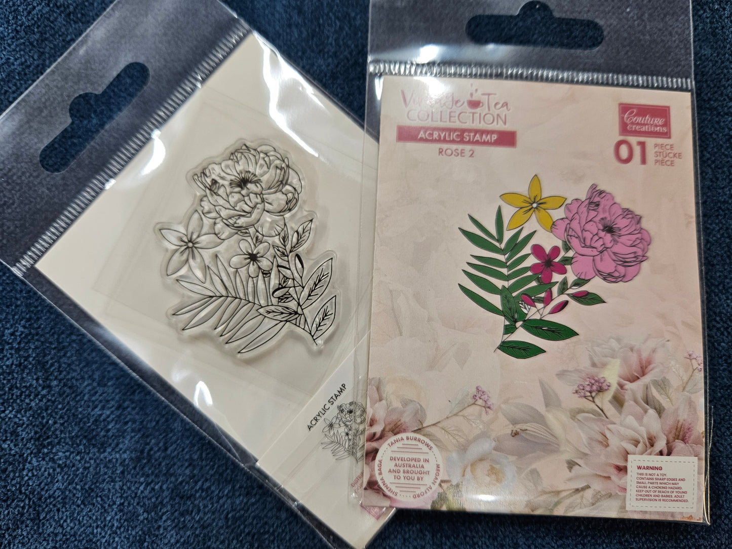 Couture Creations Stamp Rose 2. Stamp.
