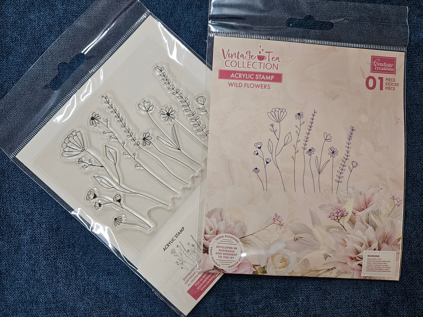 Vintage Tea Collection - Stamp - Wild Flowers