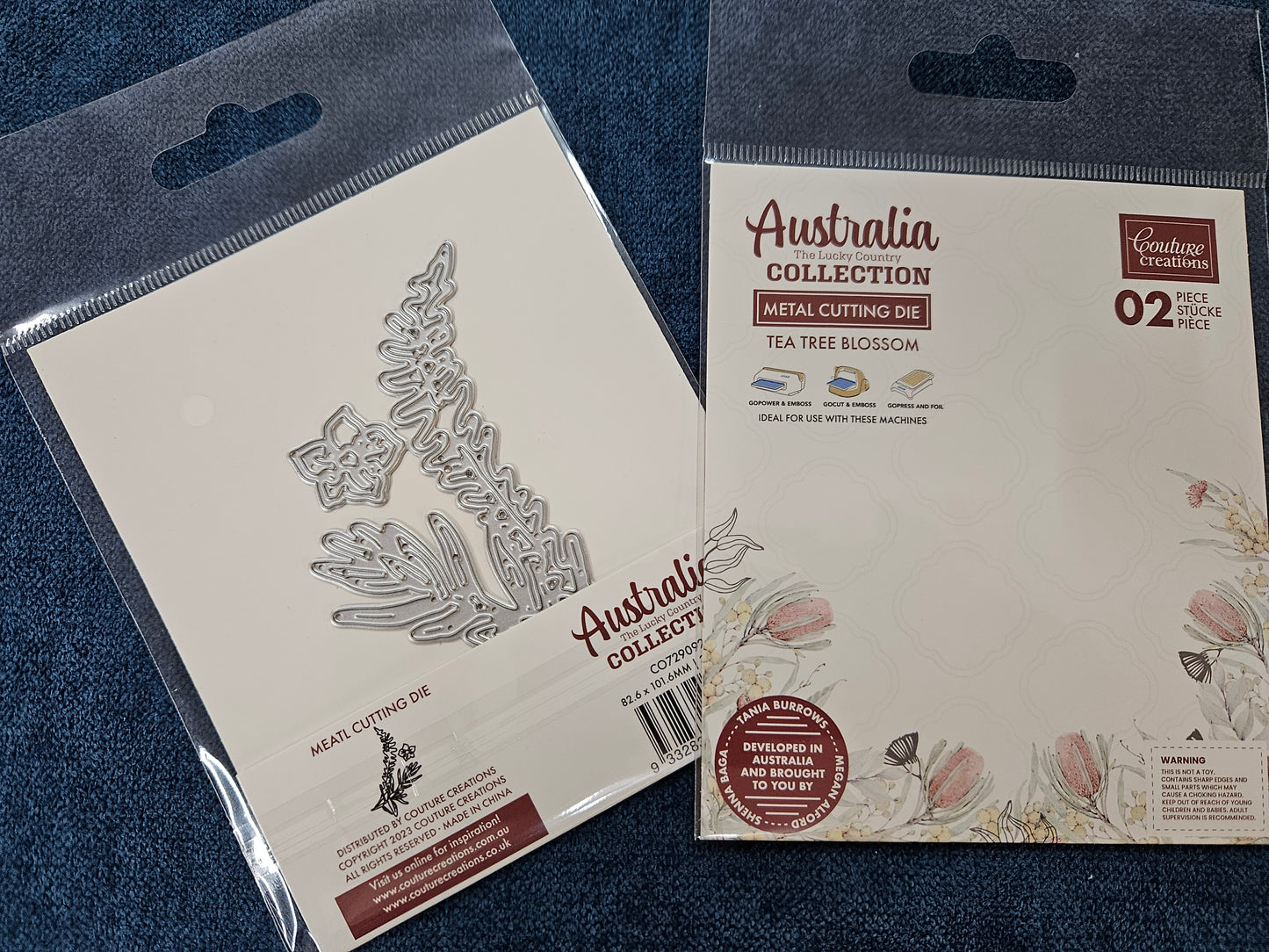 Australia The Lucky Country - Cutting Dies, Metal Cutting Die, Tea Tree Blossom