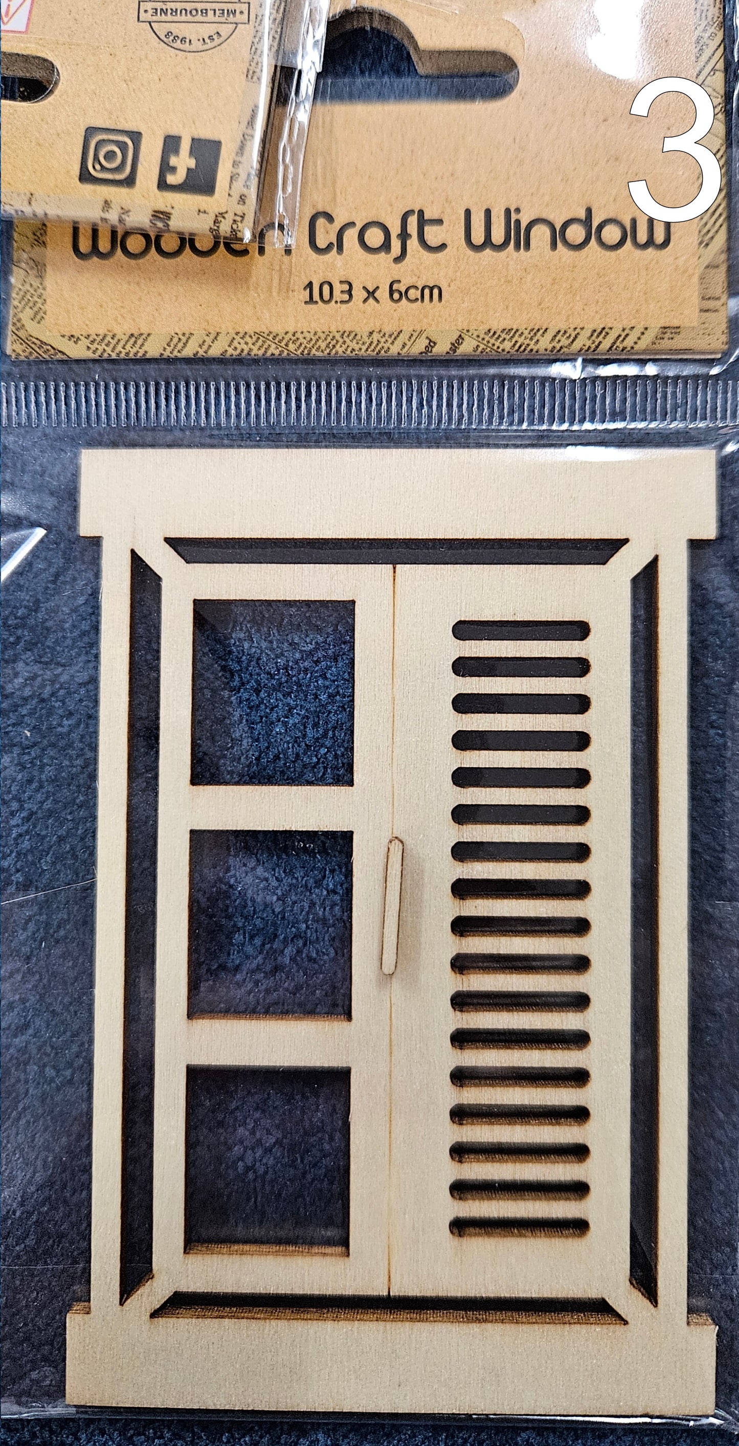 Wooden craft window