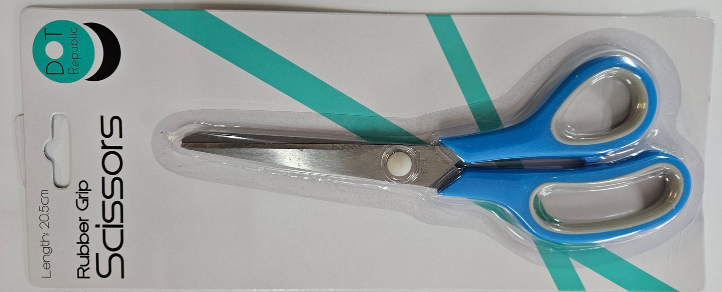 RUBBER GRIP SCISSORS