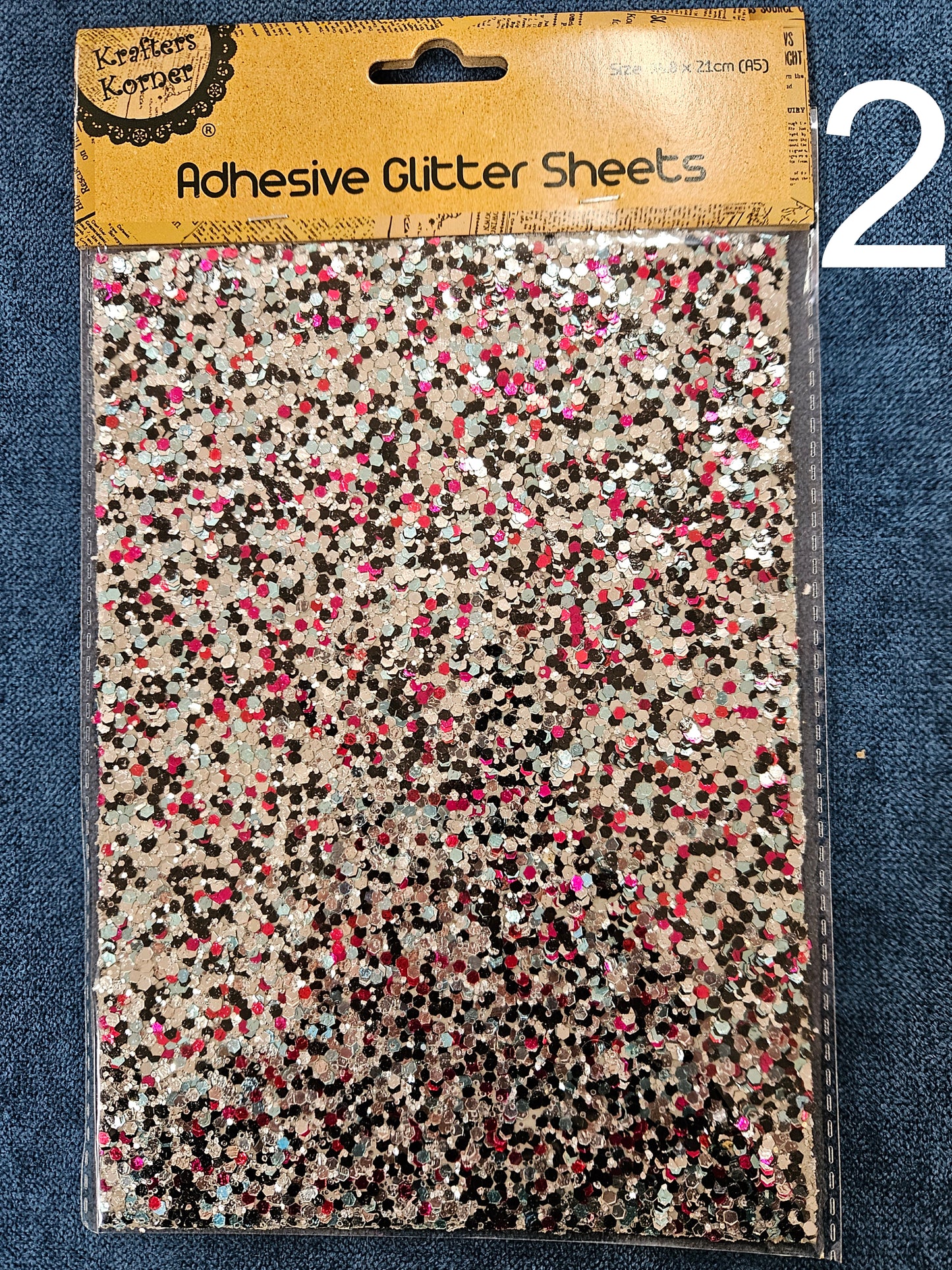ADHESIVE GLITTER SHEET A5