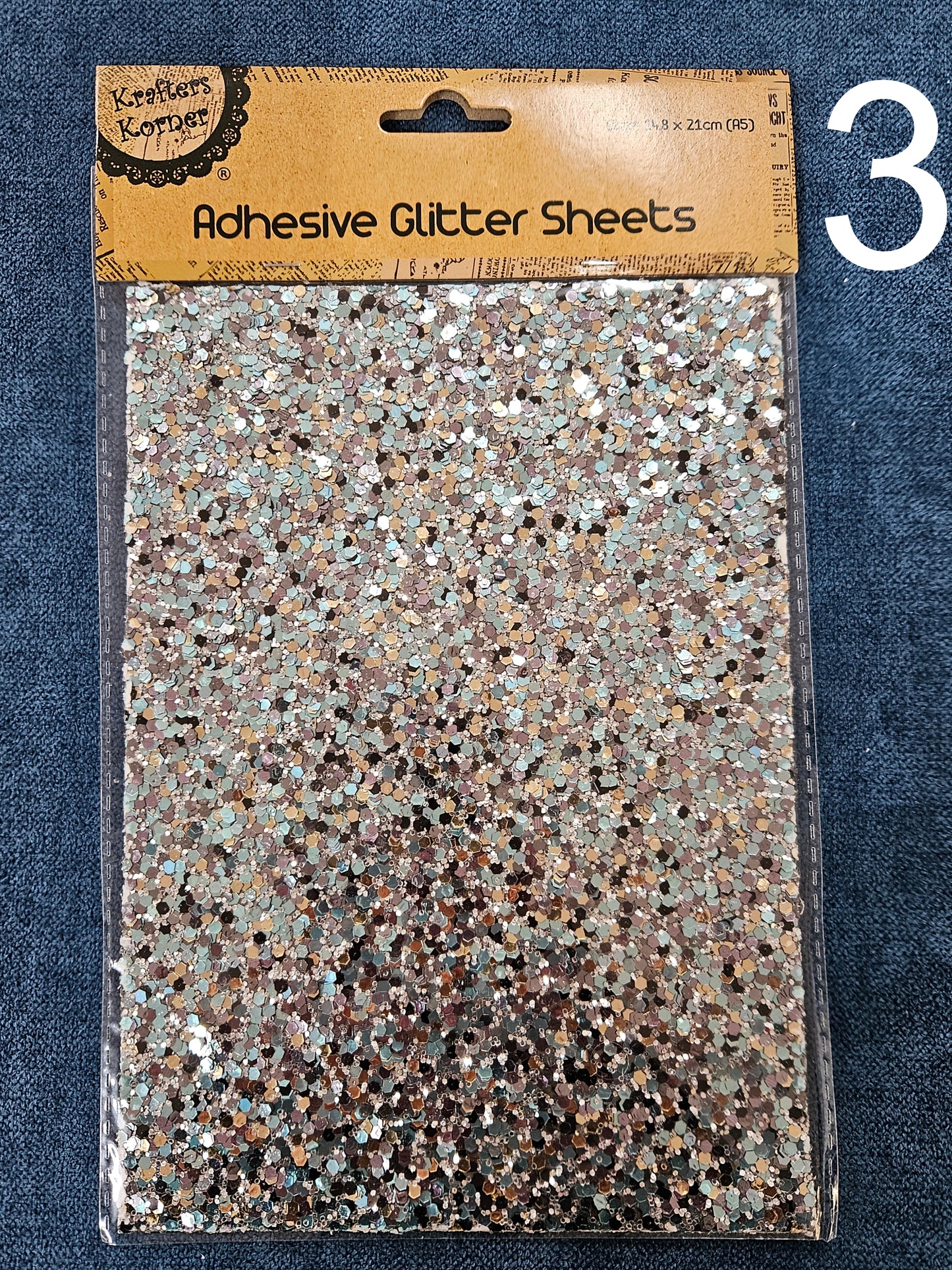 ADHESIVE GLITTER SHEET A5