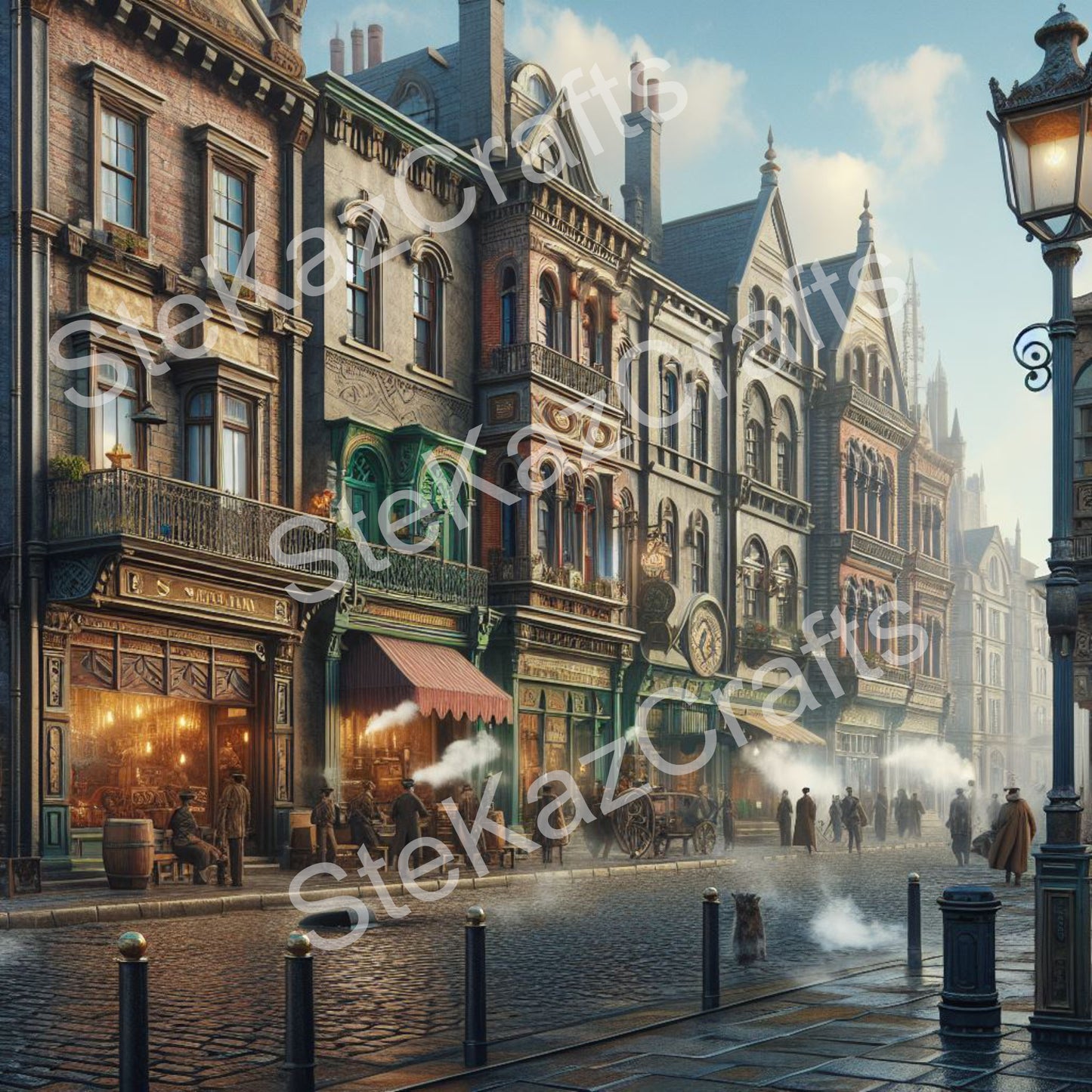 Paper pack. Steam Punk, Streets
