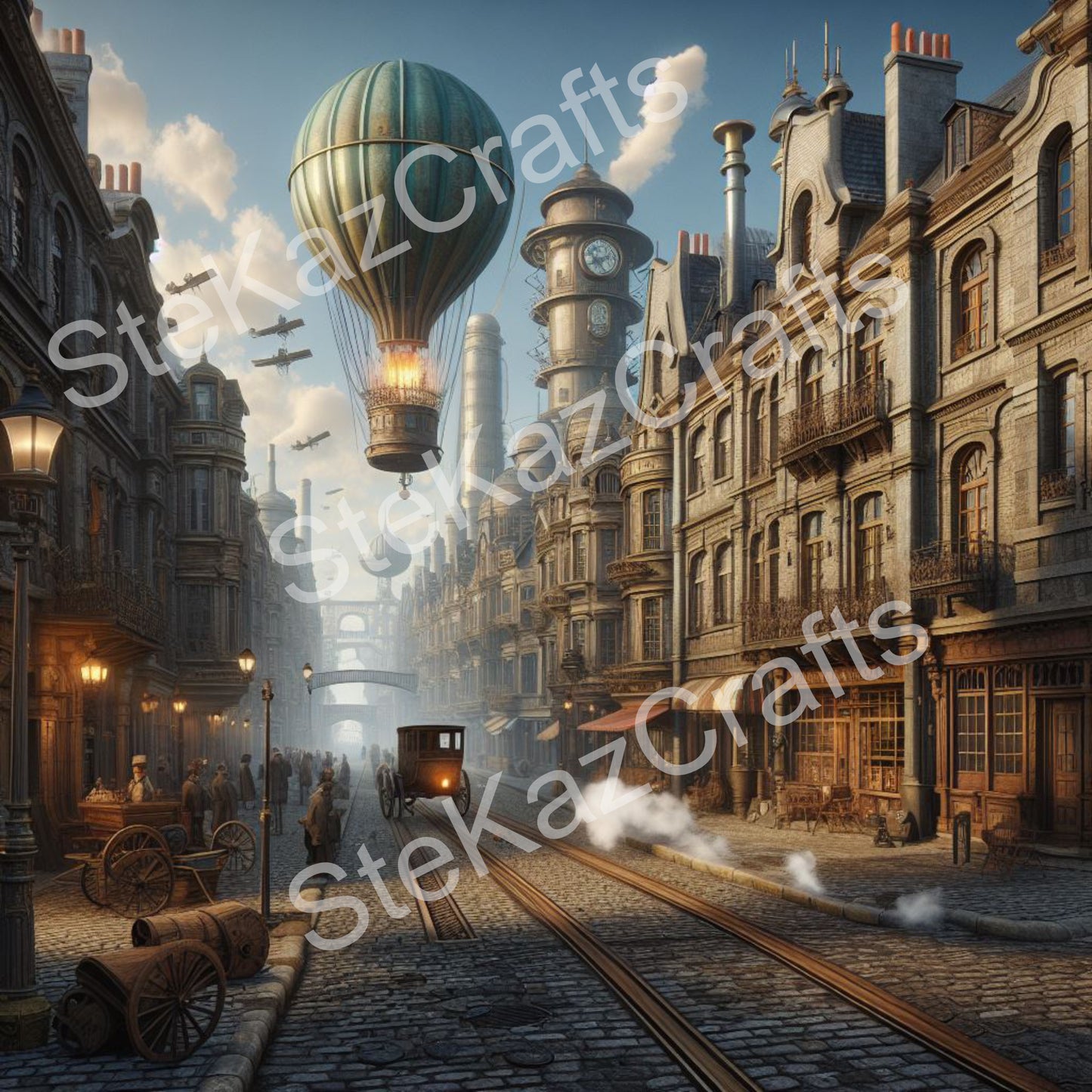 Paper pack. Steam Punk, Streets