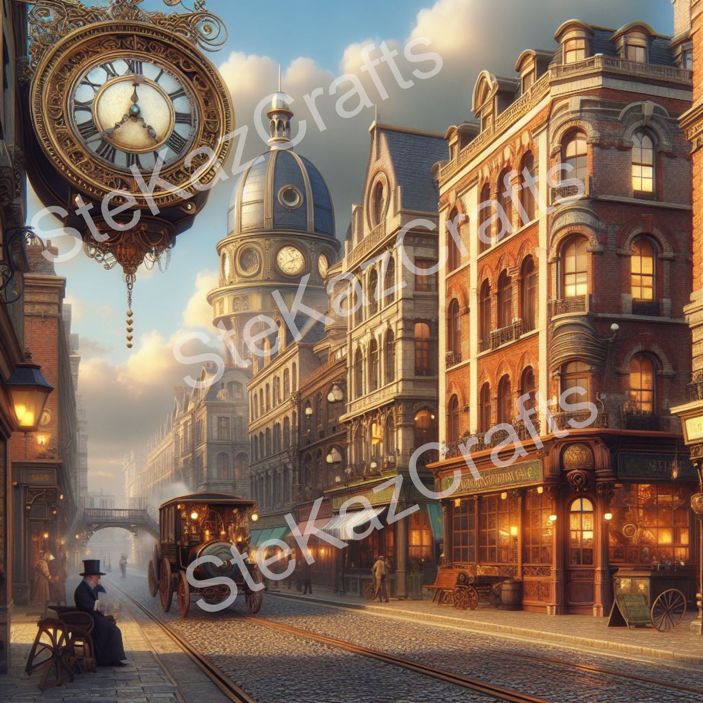 Paper pack. Steam Punk, Streets