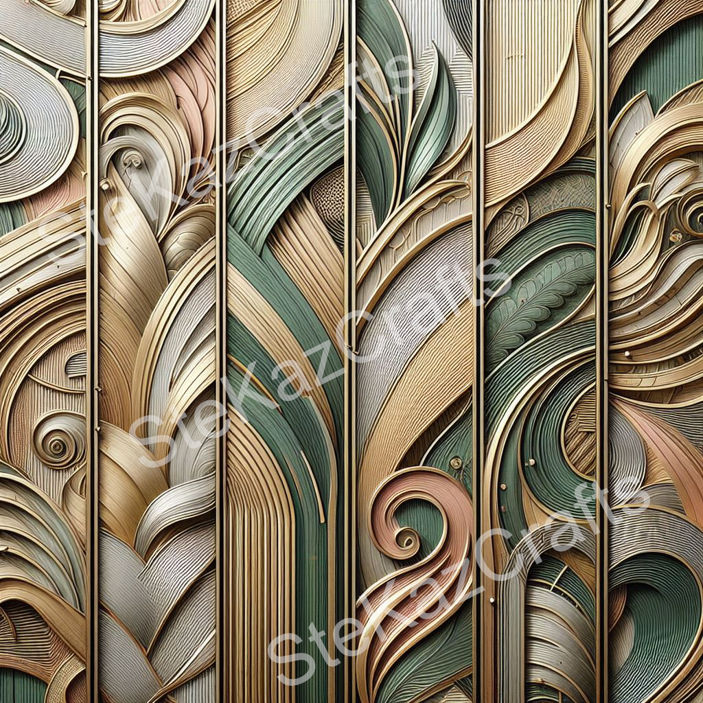 Paper pack Woodgrain Bouquet 003