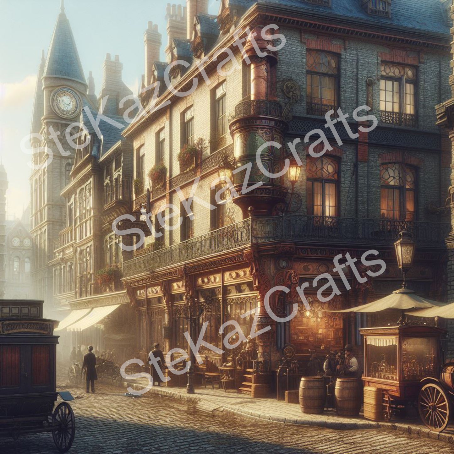 Paper pack. Steam Punk, Streets