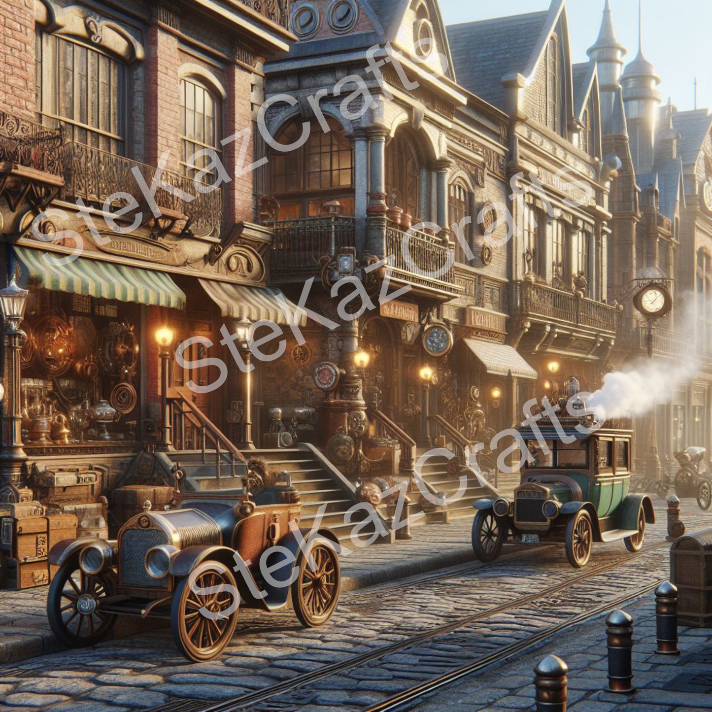 Paper pack. Steam Punk, Streets