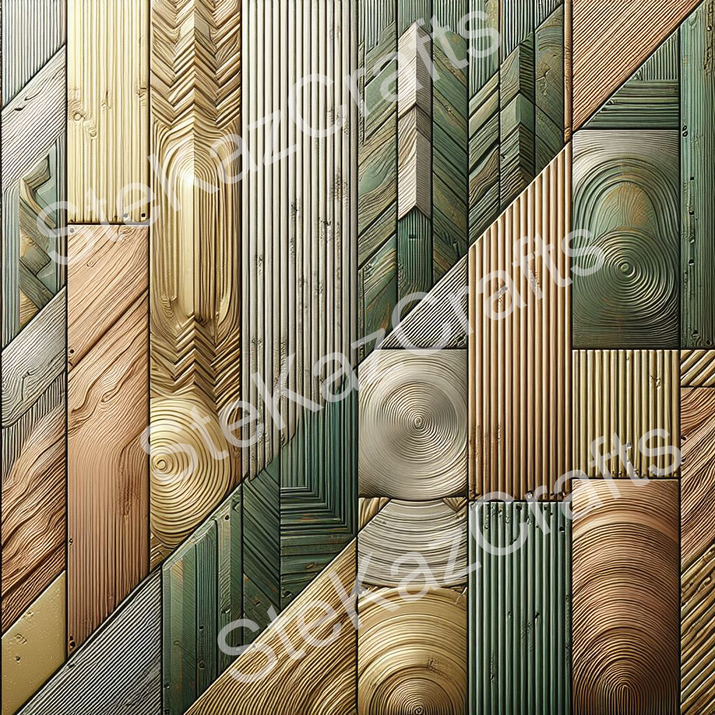 Paper pack Woodgrain Bouquet 003