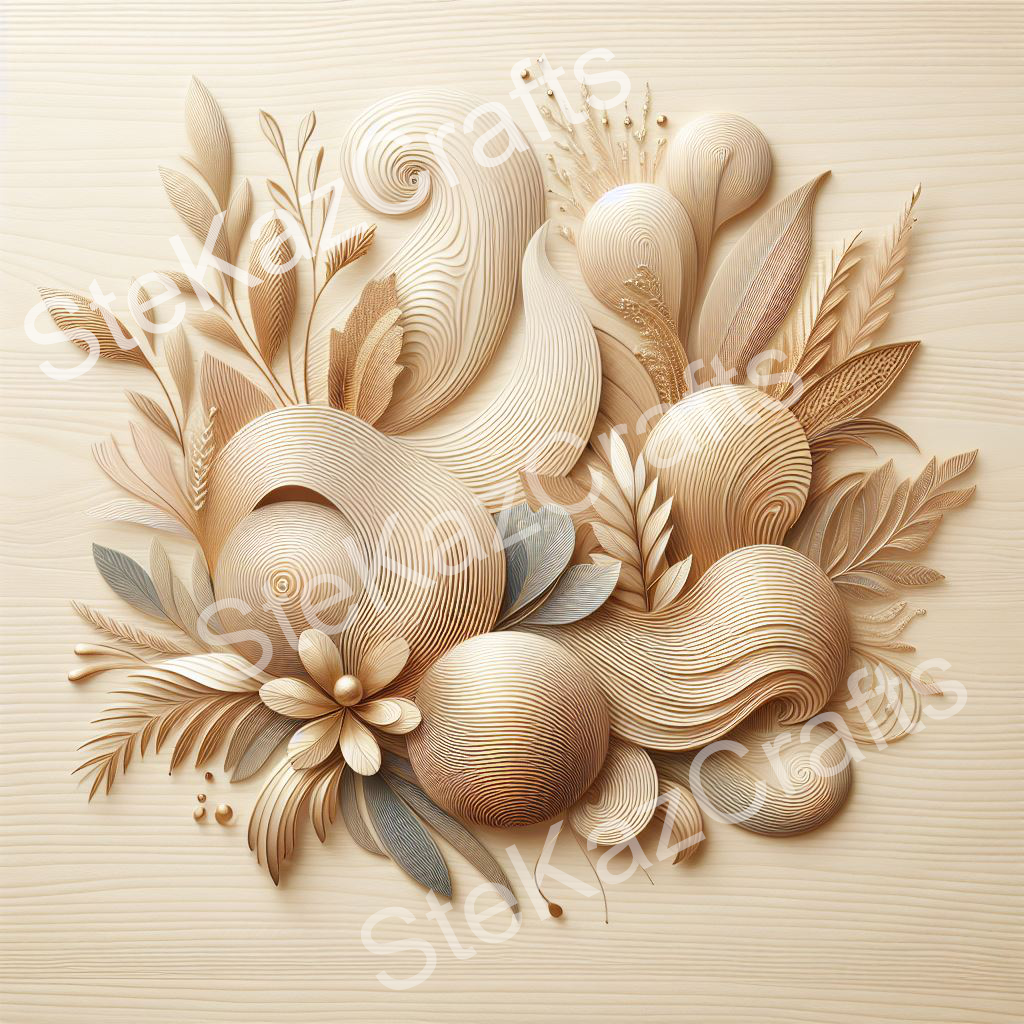 Paper pack Woodgrain Bouquet 003