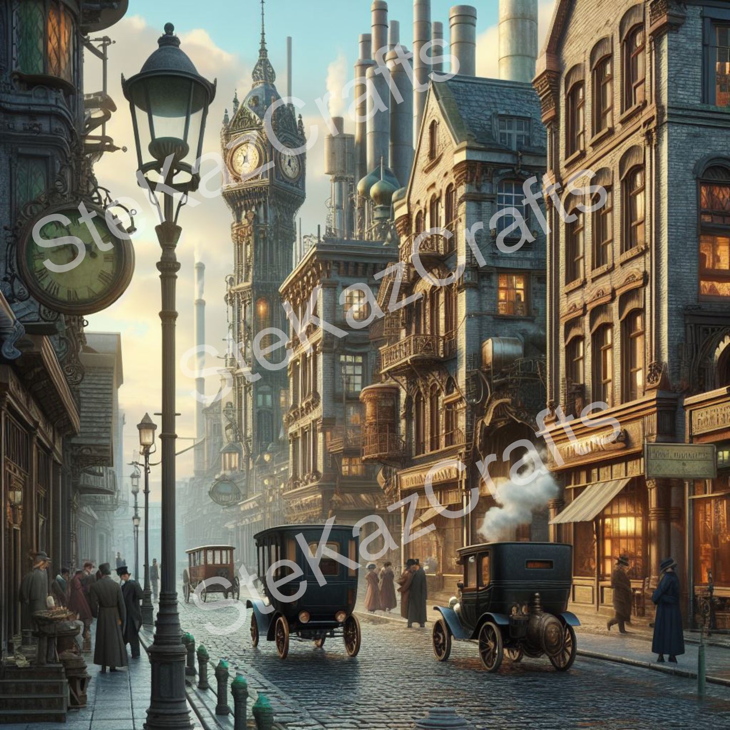Paper pack. Steam Punk, Streets