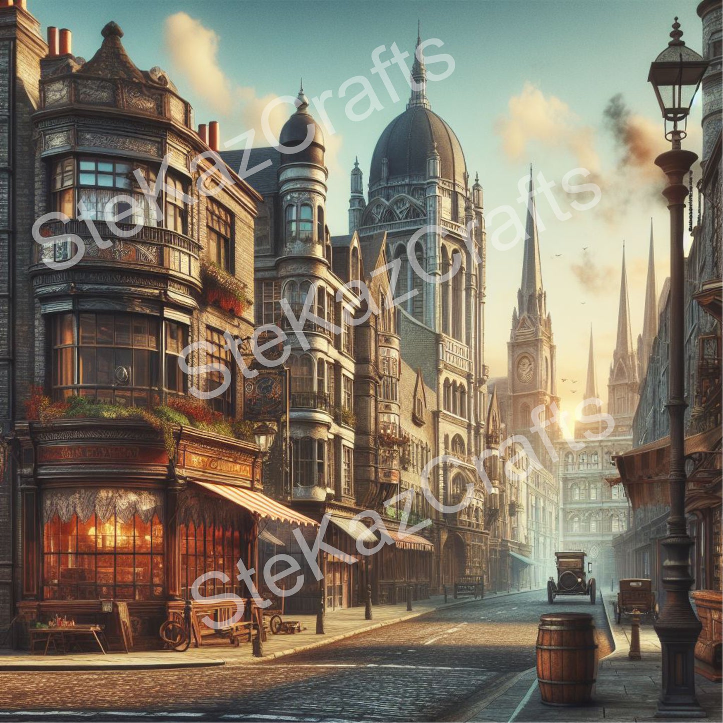 Paper pack. Steam Punk, Streets