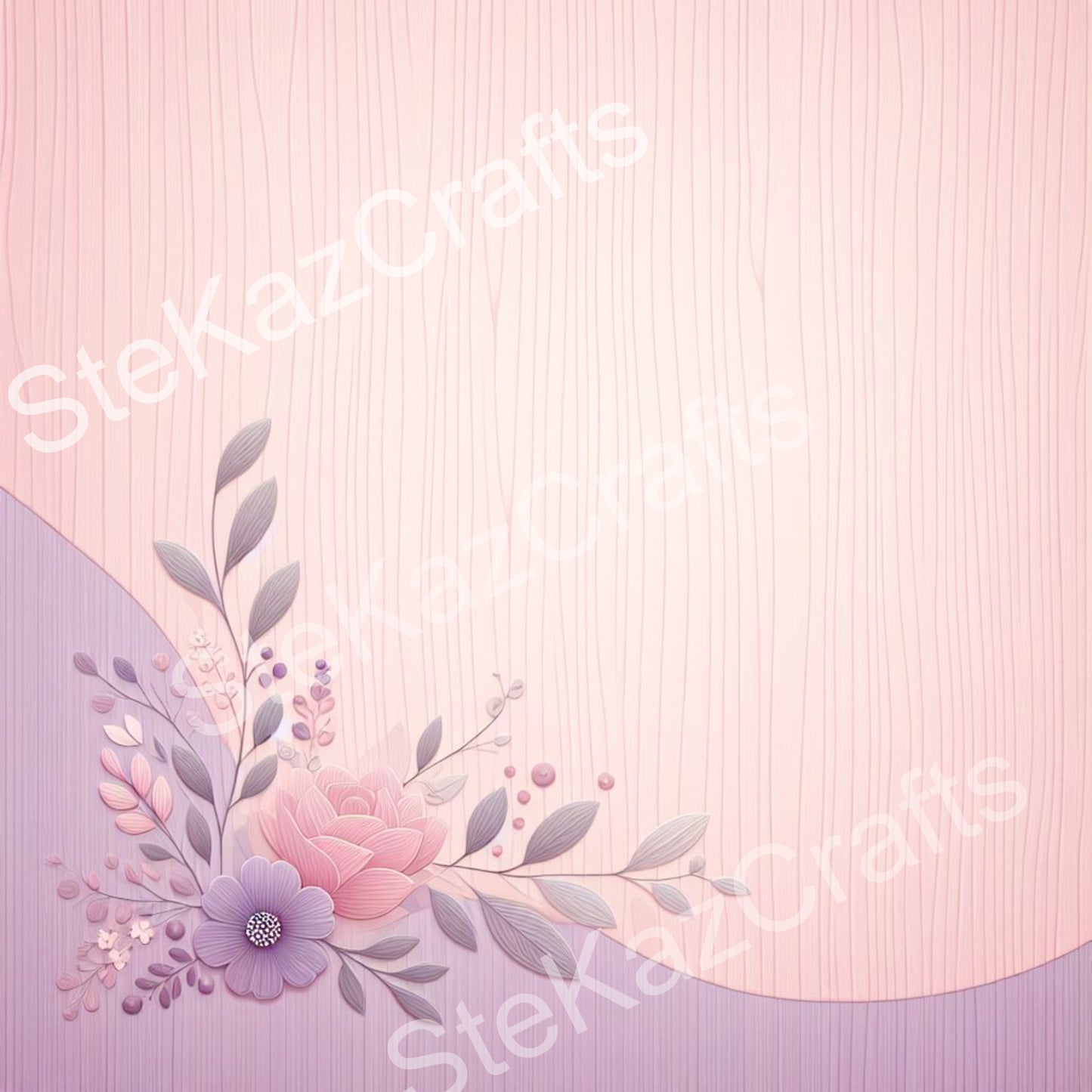 Paper pack Woodgrain Bouquet 002