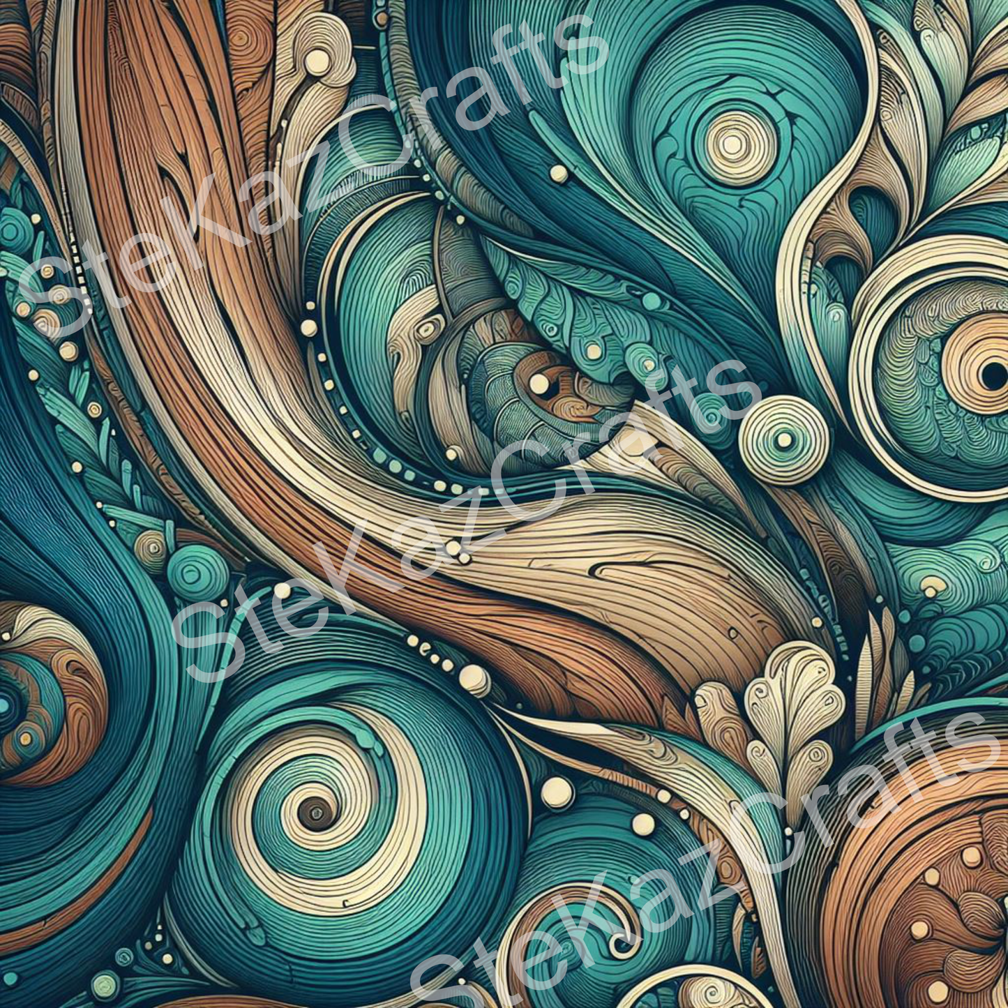 Paper pack Woodgrain Bouquet 001