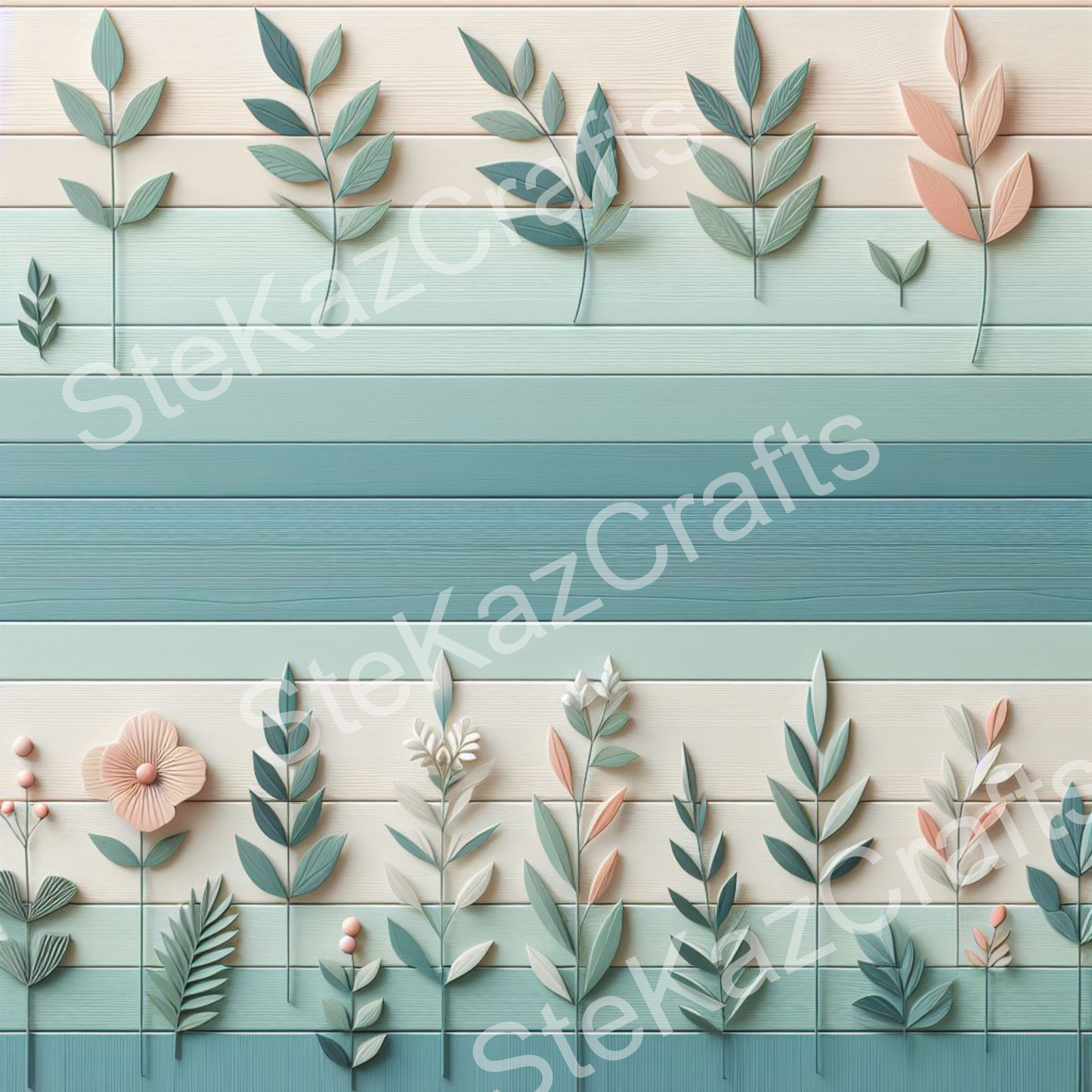 Paper pack Woodgrain Bouquet 004