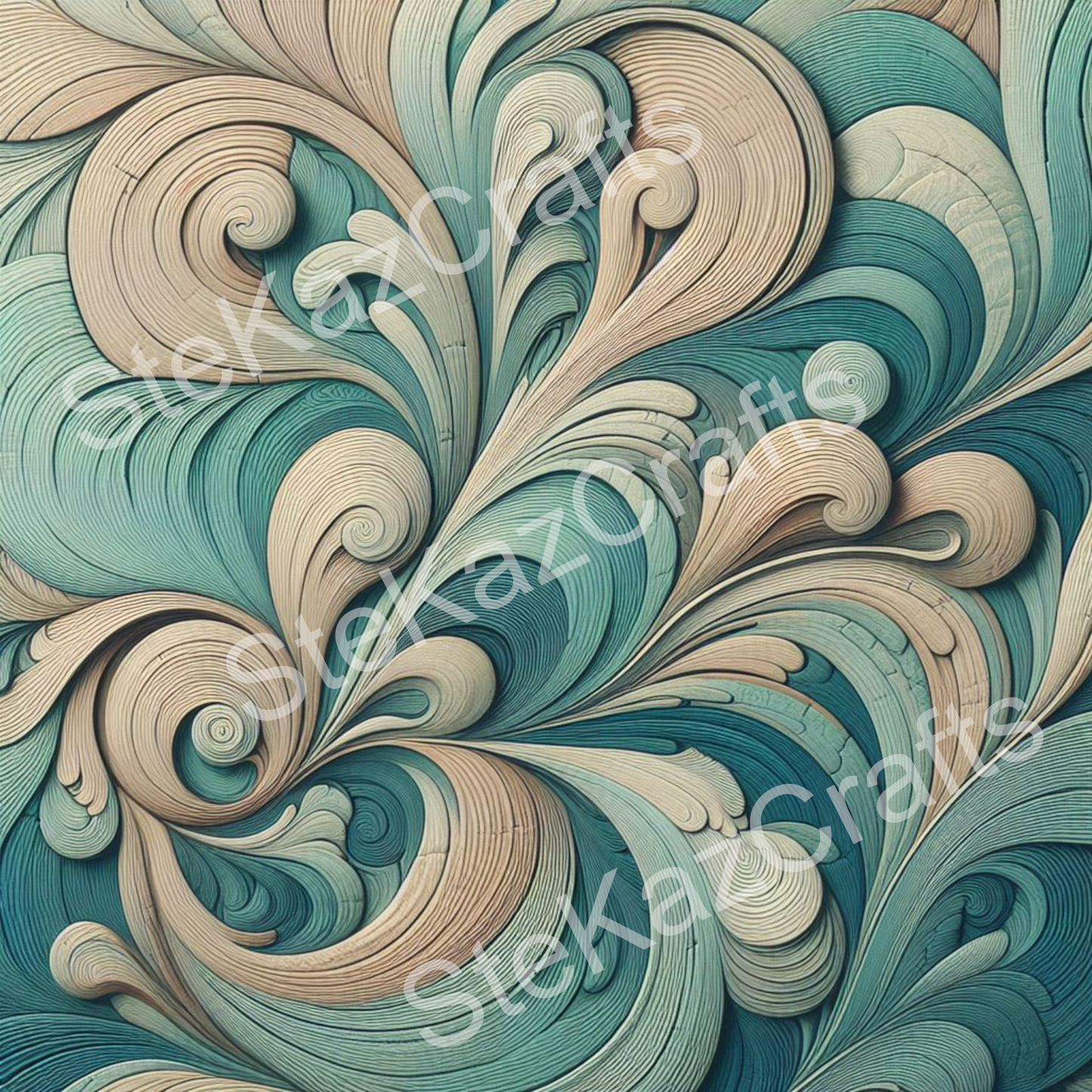 Paper pack Woodgrain Bouquet 004