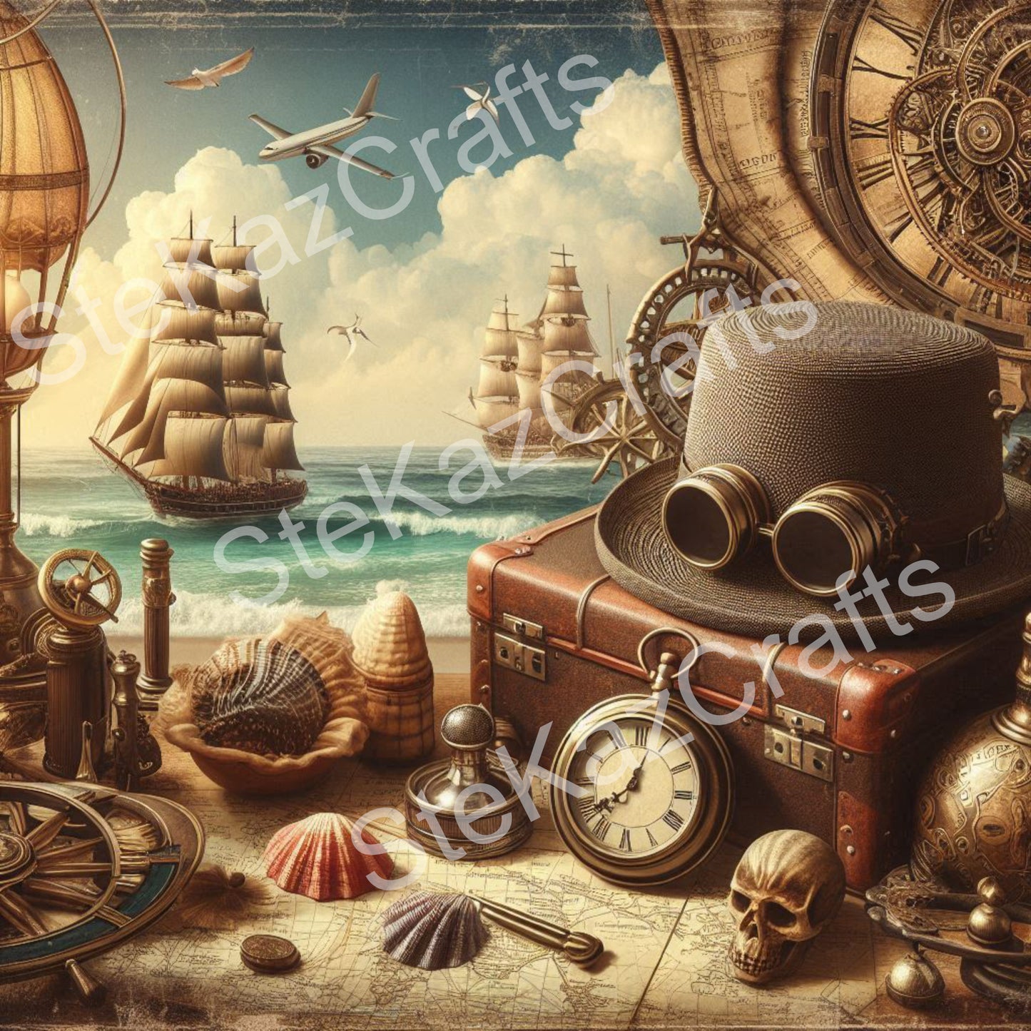 Paper pack Fantastical Lives:- Travel 002