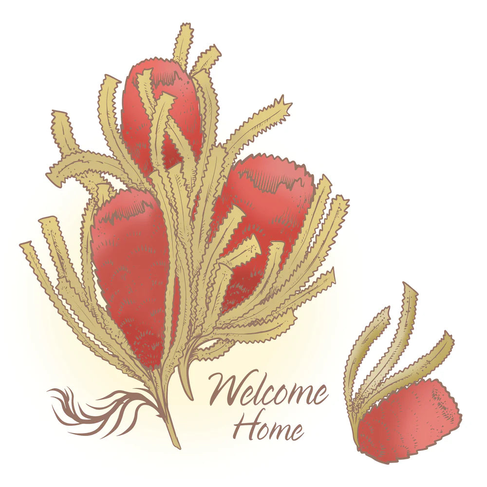 Couture Creations Stamp and Colour Stamp, Charming Banksia Set