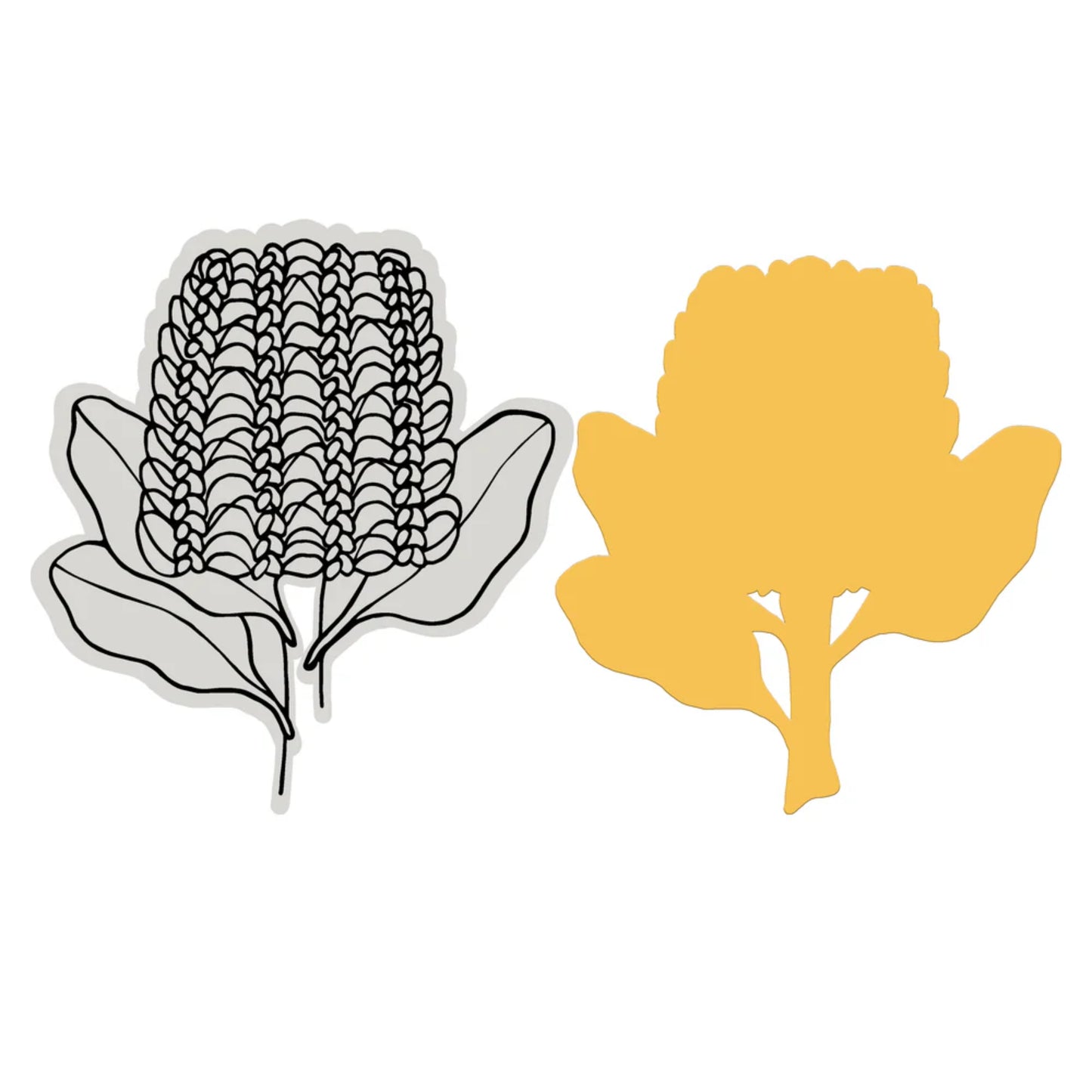 Banksia stamp and die set.
