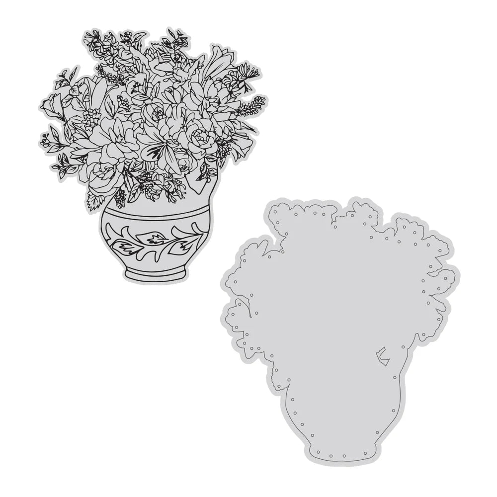 Vintage Tea Collection - Stamp & Die - Bouquet