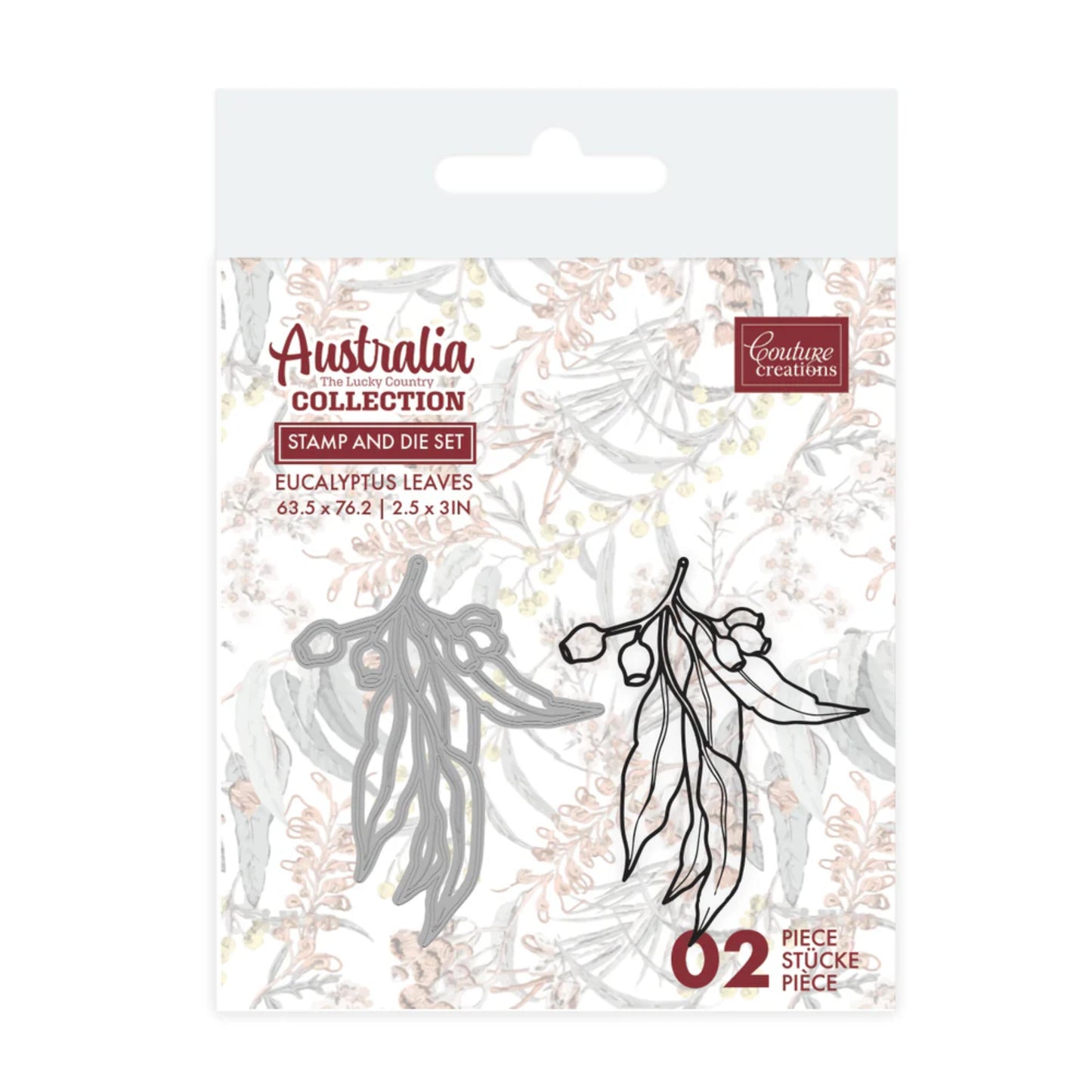 Eucalyptus stamp & die set.