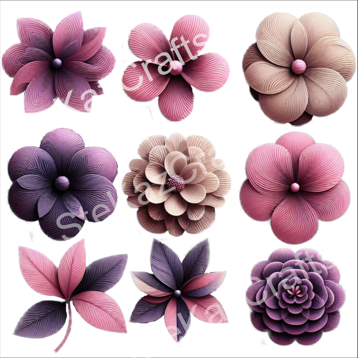 Paper pack Woodgrain Bouquet 002