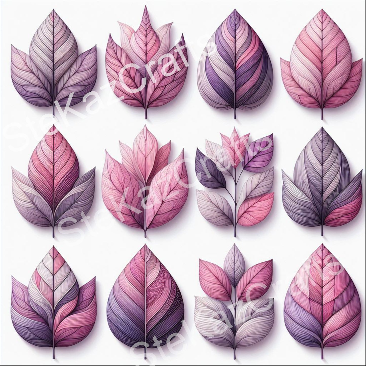 WB 002; unique stunning designs showcasing florals in shades of pinks, lilac and accents of purple