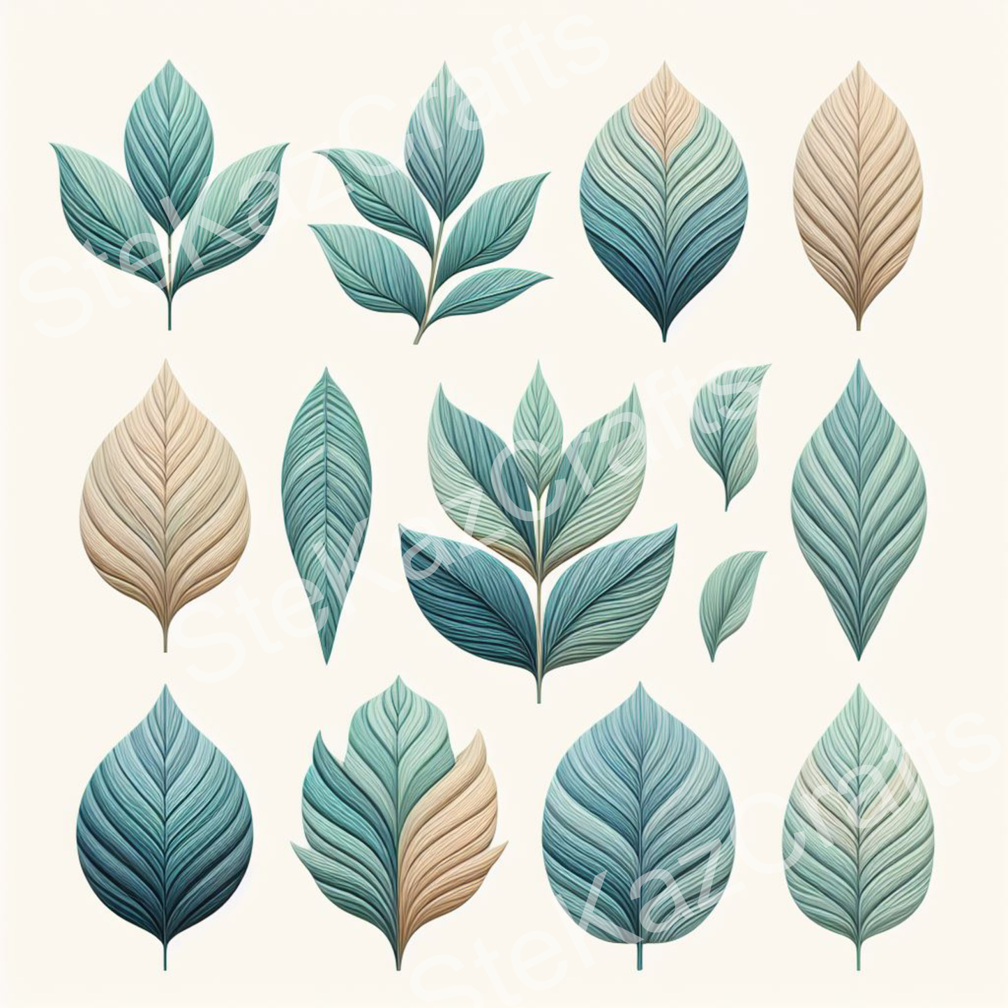 Paper pack Woodgrain Bouquet 004