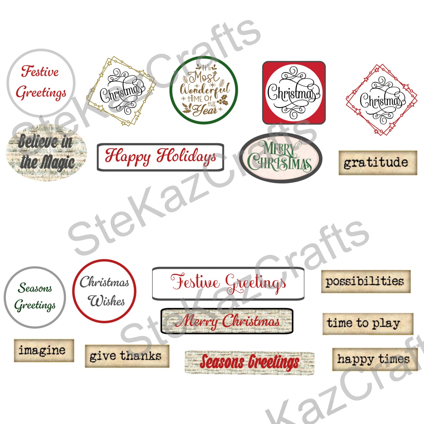 Unique Xmas papers featuring a Steam Punk theme on some of our favourite characters.