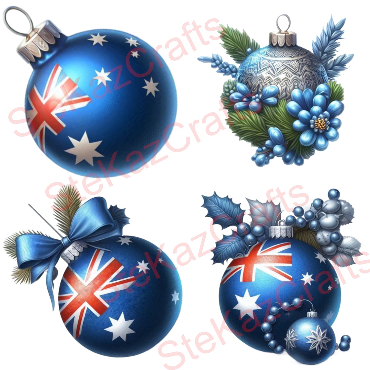 Australian Xmas true blue paper pack