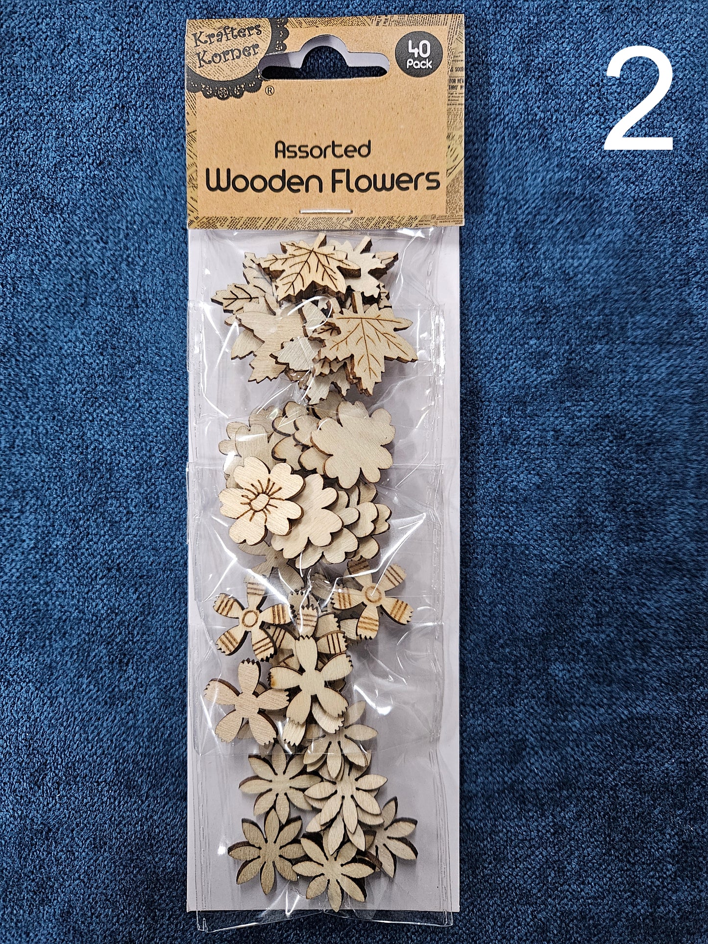 Wooden floral embellishments