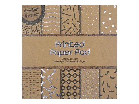 PAPER PAD WITH FOIL PRINTS