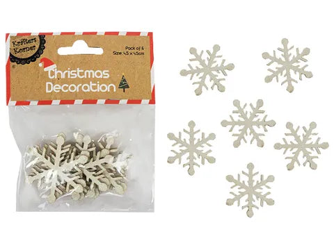 XMAS WOODEN SNOWFLAKE