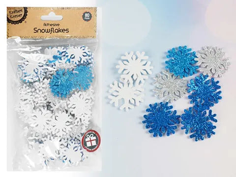XMAS ADHESIVE SNOWFLAKE