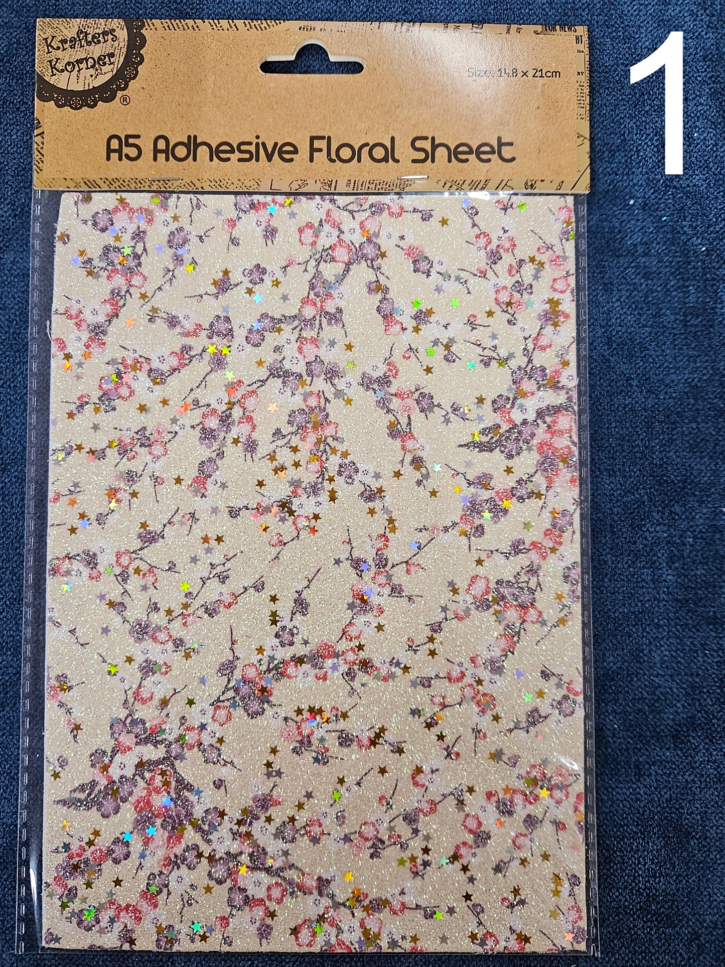 Adhesive Floral sheet