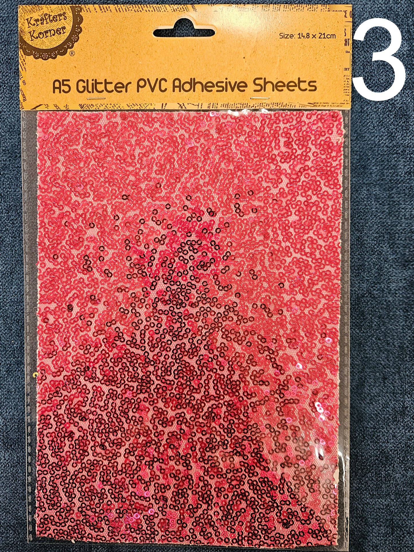 Adhesive Glitter PVC Adhesive sheet