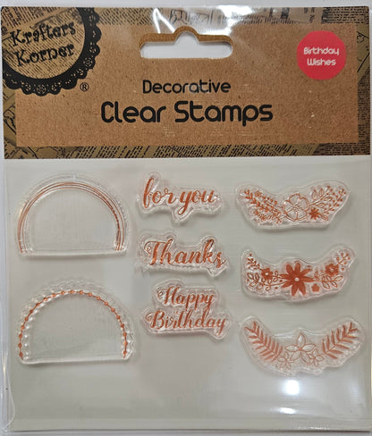 DECORATIVE CLEAR STAMP