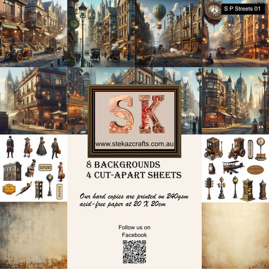 Paper pack. Steam Punk, Streets