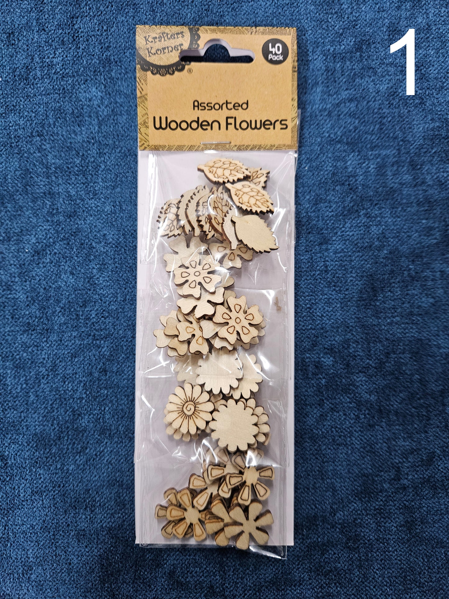 Wooden floral embellishments