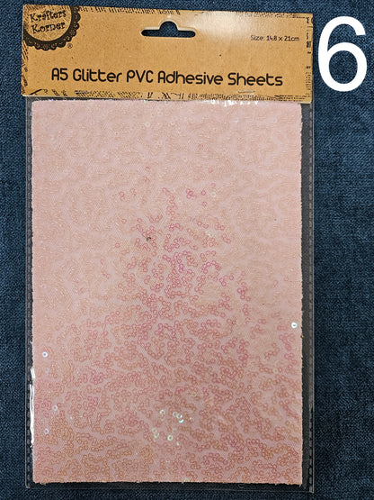 Adhesive Glitter PVC Adhesive sheet